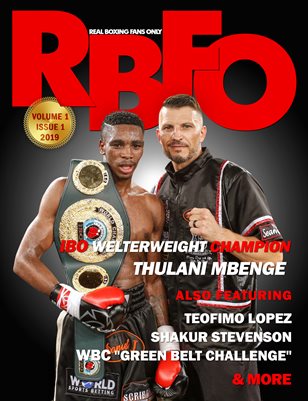 Real Boxing Fans Only Magazine Feat. Thulani Mbenge 
