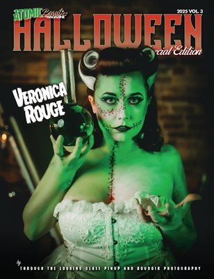 Atomic Beauties Magazine: Halloween Special Edition 2025 Vol 3 -Veronica Rouge Cover