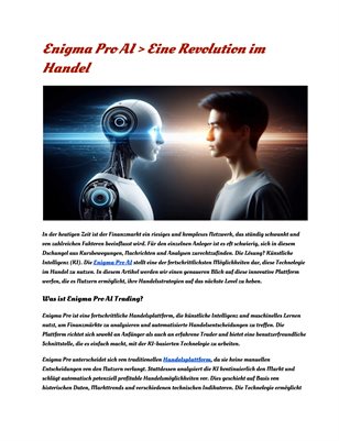 Enigma Pro AI > Eine Revolution im Handel