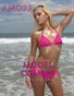 Amore - Sexy Busty Blonde Asian Babe is Soaking Wet in Bikinis and More on a Florida Beach and Wants You to Watch