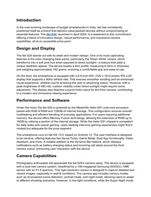 itel S24 – Camera, Battery & Performance Review