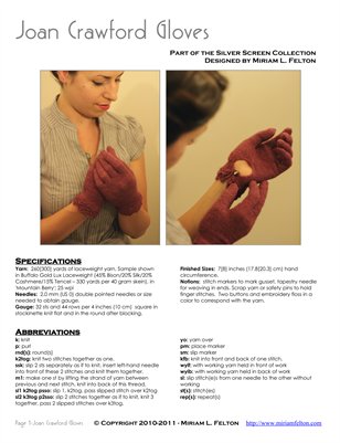 Joan Crawford Gloves