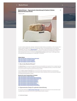 Blackroll Kissen – Ergonomische Unterstützung für Nacken & Rücken [Blackroll Recovery Kissen]