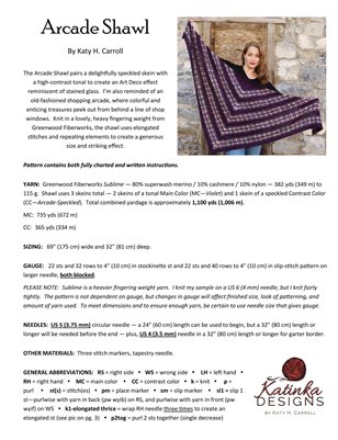 Arcade Shawl - Outer Pages