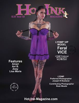 HOT INK MAGAZINE - Cover Model Feral Vice - Roy McCann