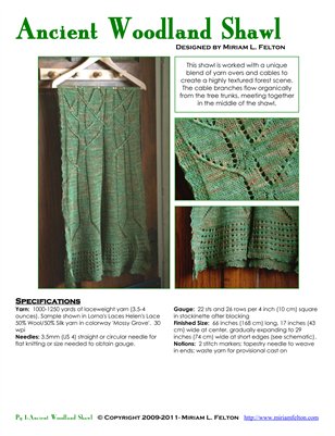 Ancient Woodland Shawl