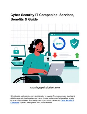 Cyber Security IT Companies: Services, Benefits & Guide