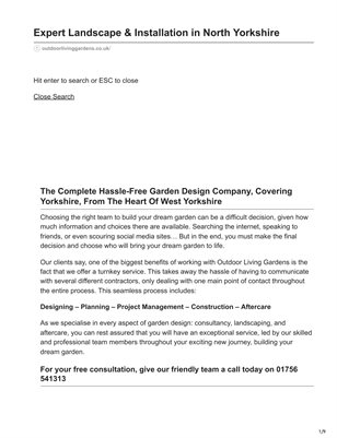 Garden Landscaping Skipton