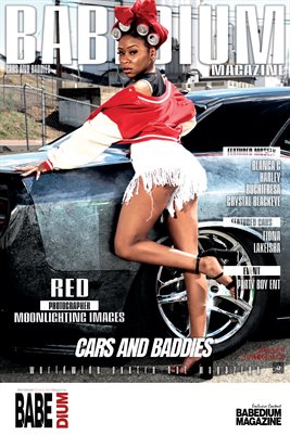 RED CARS AND BADDIES ISSUE - BABEDIUM MAGAZINE COVER POSTER