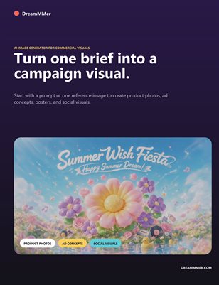 Dreammmer: From Creative Brief to Commercial Visual