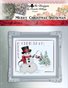 Merry Christmas Snowman Cross Stitch Pattern