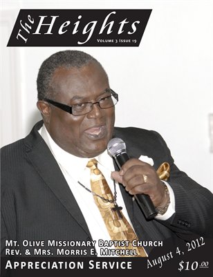 Volume 3 Issue 19 - Mt. Olive Missionary Baptist Church Pastor Anniversary