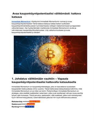 Immediate Momentum Huijaus||Immediate Momentum Ella Kanninen||Immediate Momentum Maria Veitola