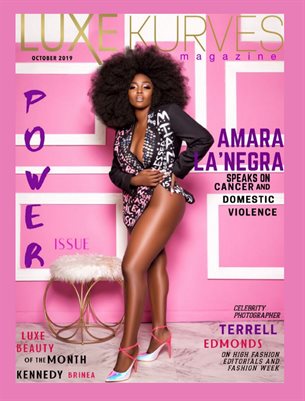 AMARA LA’NEGRA - OCTOBER PINK & PURPLE POWER ISSUE 