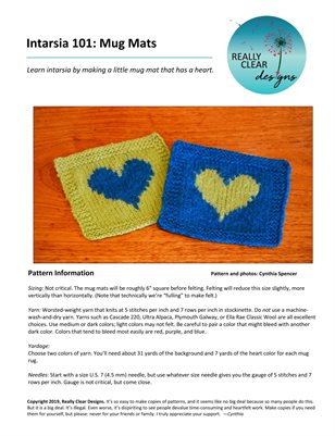 Intarsia 101 Mug Mats