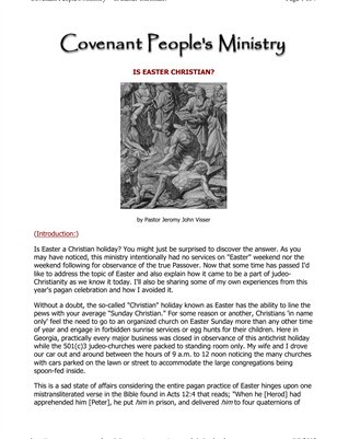 Is Easter Christian?