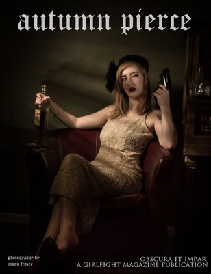 Autumn Pierce - Hot Noir Alcohol Guzzling Blonde Babe with Gun