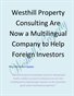 Westhill Property Consulting Are Now a Multilingual Company to Help Foreign Investors
