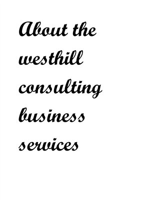 About the westhill consulting business services