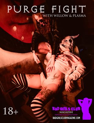 Purge Fight - iModelZone's Willow & Plasma Come to a Purge Party Dressed to Kill & Ready to Hunt Each Other Down