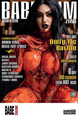 OMFG ITS BARBIE HALLOWEEN EDITION - BABEDIUM MAGAZINE COVER POSTER