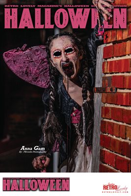 Retro Lovely's Famous Halloween Issue 2024 Vol-21. Anna Gam Cover Poster