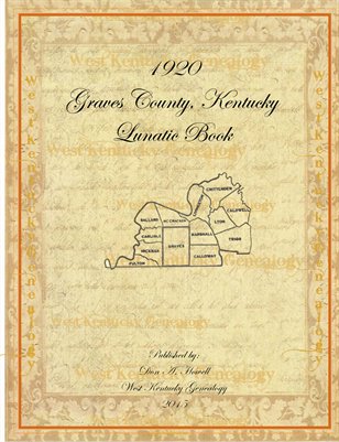 1920 Lunatic Book, Graves County, Kentucky