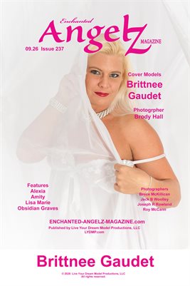 ENCHANTED ANGELZ MAGAZINE COVER POSTER - Cover Model Brittnee Gaudet - September 2026