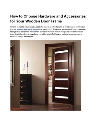 Wooden Doors Frame