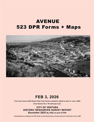 Ventura Avenue Area Survey Feb 2025 Draft DPR Forms