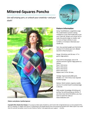 Mitered-Squares Poncho