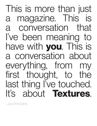 Textures: A Poem