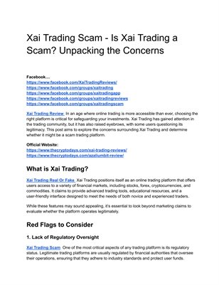 Xai Trading Scam - Is Xai Trading a Scam? Unpacking the Concerns