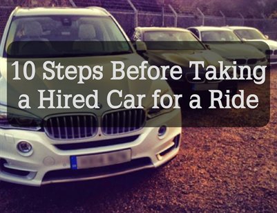 Presentation: 10 Steps Before Taking a Hired Car for a Ride