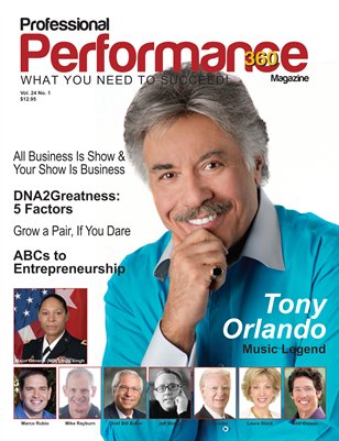 Tony Orlando Edition - PERFORMANCE/P360 Magazine - Vol.24, I. 1