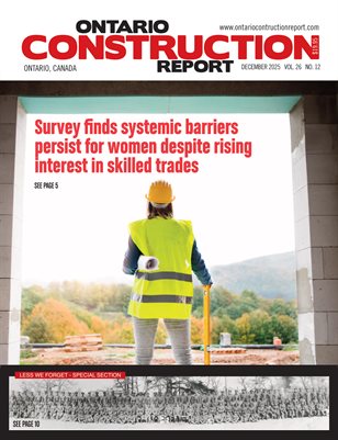 Ontario Construction Report (Nov. 2025)
