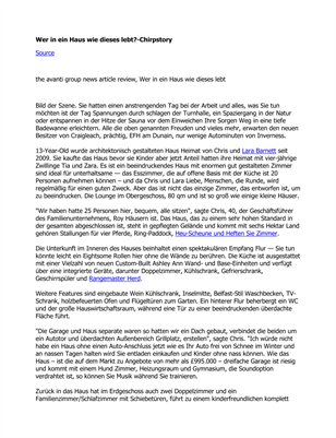 Wer in ein Haus wie dieses lebt?-Chirpstory