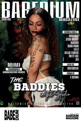 MIMI THE BADDIES IN THE STUDIO ISSUE - BABEDIUM MAGAZINE COVER POSTER