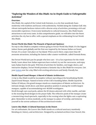 Discovering the Marvels of Singapore