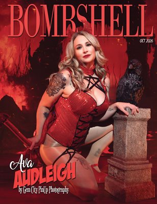 BOMBSHELL Magazine October 2026 HALLOWEEN ISSUE - Ava Audleigh Cover