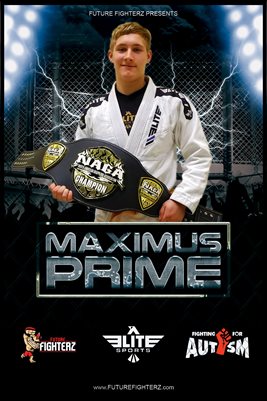Maximus Prime Cage Lightning Poster