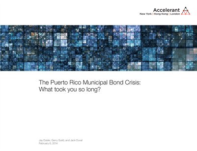 The Puerto Rico Municipal Bond Crisis