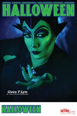 Retro Lovely's Famous Halloween Issue 2024 Vol-9 Gwen T Lyte Cover Poster