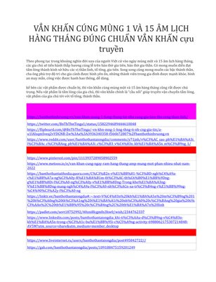 VĂN KHẤN CÚNG MÙNG 1 HÀNG THÁNG ĐÚNG CHUẨN VẲN KHẤN CỔ TRUYỀN