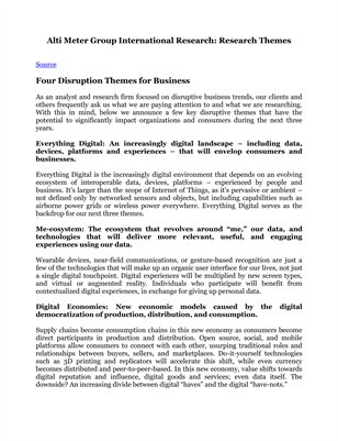 Alti Meter Group International Research: Research Themes