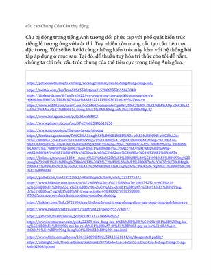 Cấu tạo Chung Của Câu thụ động