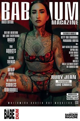  RUBY JEAN INKED EDITION - BABEDIUM MAGAZINE COVER POSTER