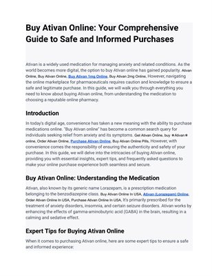 Ativan 2mg online purchase