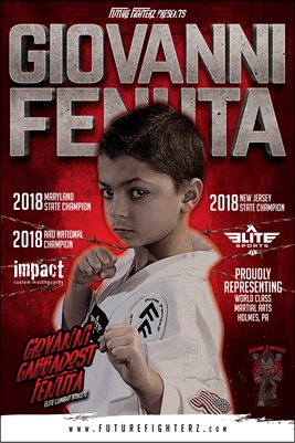 Giovanni Fenuta Red Elite Combat Poster