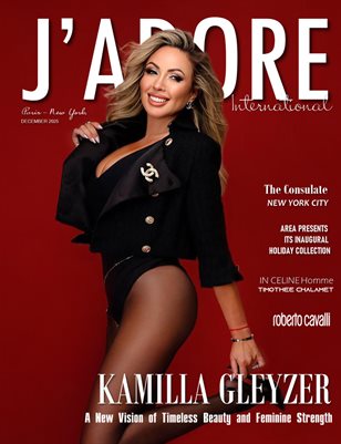 J’ADORE International. December 2025 issue. Cover girl: Kamilla Gleyzer 